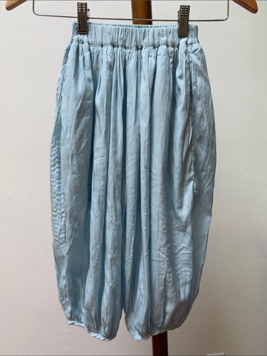 Girls light blue gathered - girls',
